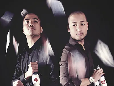 The Players black cards design fashion photoshoot