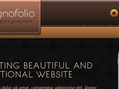 Magnofolio dark texture theme themeforest