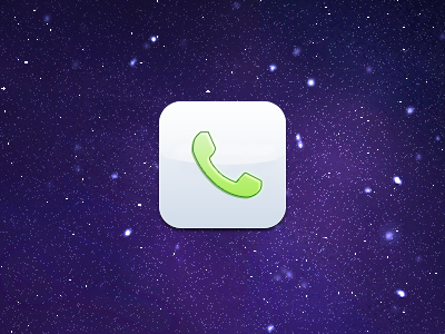 Phone boredom green icon ios phone white