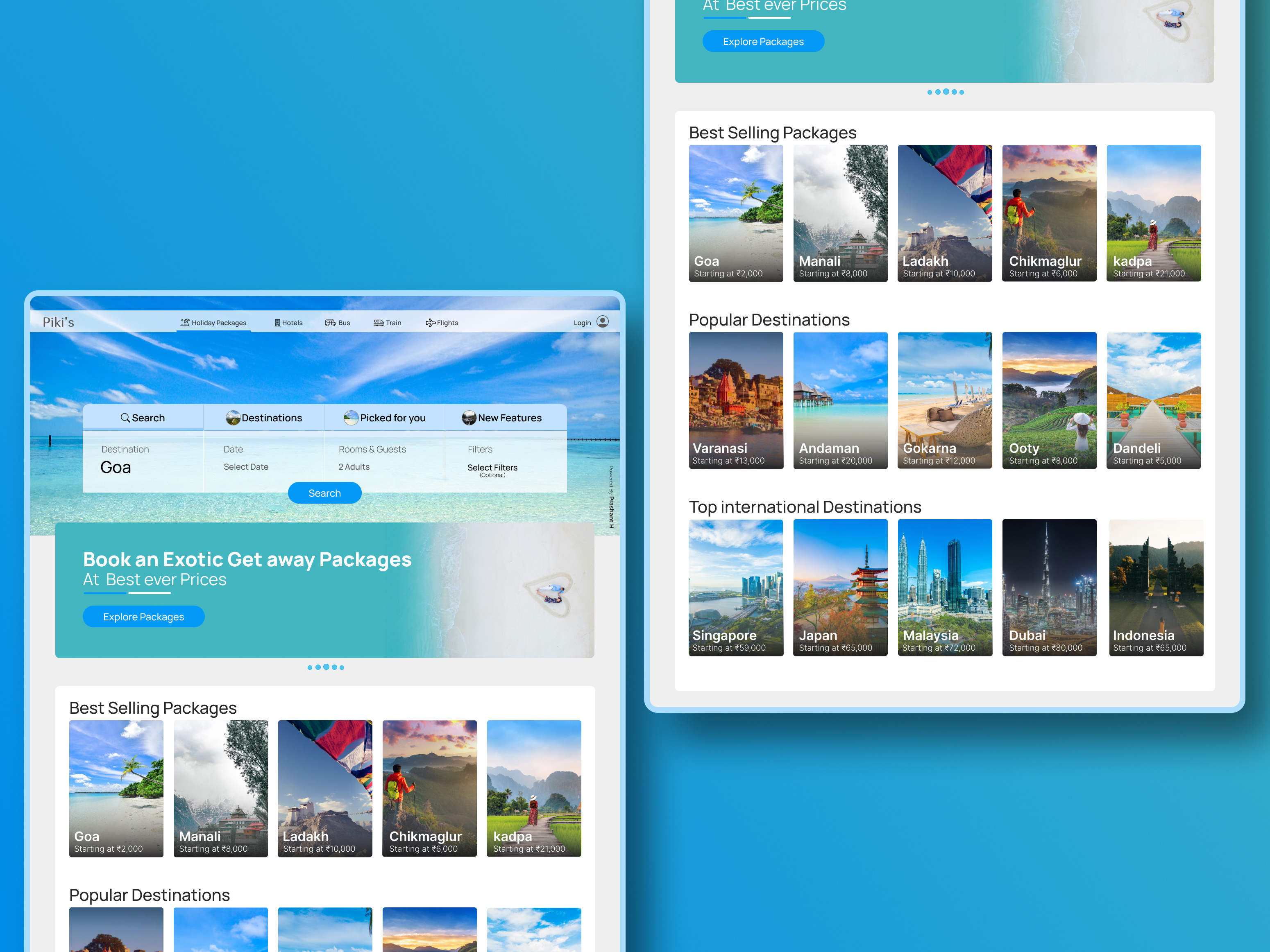 Travel Website Landing page branding design designer desitination figma graphic design illustration landing page logo minimalist design travekl landing page travel travel website trip ui vacation vector