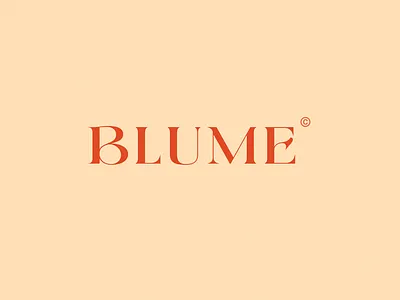 Blume Logo adobe illustrator branding design dribble graphic design logo logo design logo designs logos parfume logo simple logo