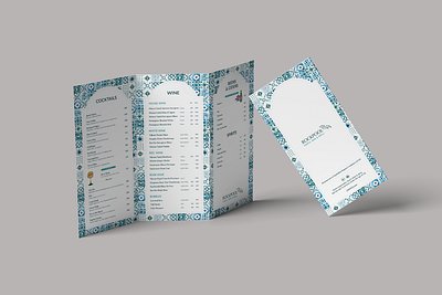 Rockpool Menu Design branding design graphic design menu