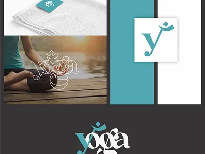 Yoga Logo asana branding design graphic design illustration inspire logo logotype meditation type typography vector yoga