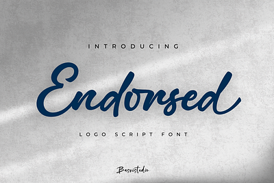 Endorsed Logo Script Font branding font logo logotype script typography