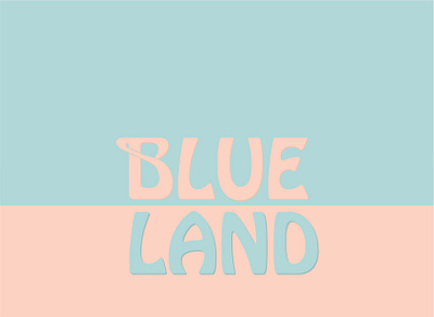 BlueLand Logo bakery baking blue branding cafe confectionary design dessert graphic design illustration inspire logo logotype macaron nakery orange sweet type typography vector