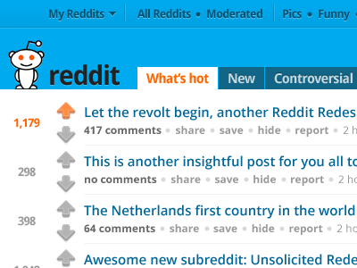 Reddit Redesign webdesign