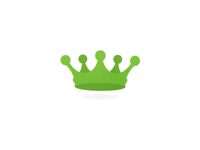 Crown clean crown green illustration minimal