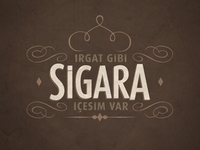 cigarette typography