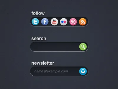 Clean Site Ui button clean field gui newsletter search simple ui user interface web