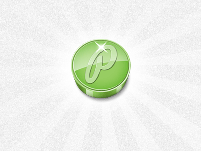 Perk Coin button coin money shiny sunburst