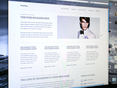 Personal Project clean minimal typography vitesse