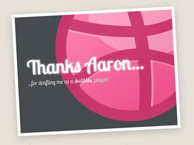 Thanks for the draft, Aaron! css3 debut grey pink thanks transforms