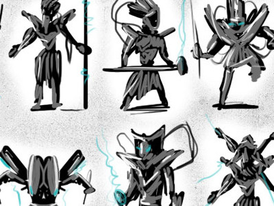 character design silhouttes