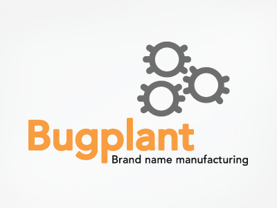 Bugplant branding bug gear got logo