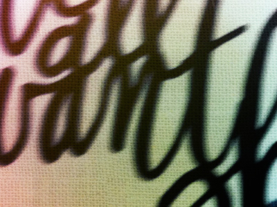 The things I do with my iphone lettering script uncoventional