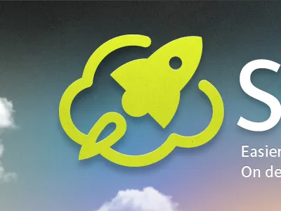 Landing Page for Launching Pad ape blastoff clouds green rocket sky