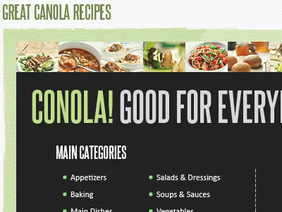 Recipes Page Search/Categories canola recipes search