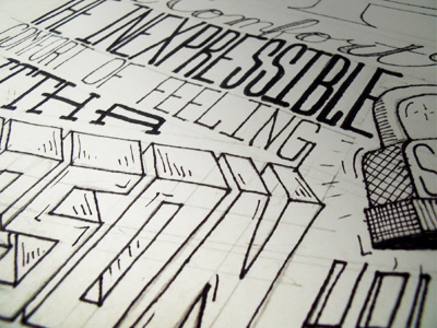 Illuminated Text hand drawn lettering quotes sketch sketchbook typography
