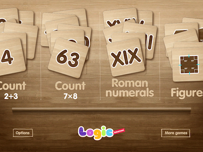 Logic Advanced - iPad pre-school children game application children custom design game interactive ios ipad mobile ui