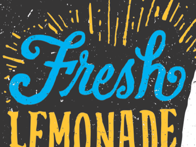 Fresh in progress lettering process