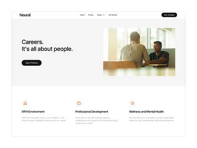 Neural - Career Page career minmal ui user experience web