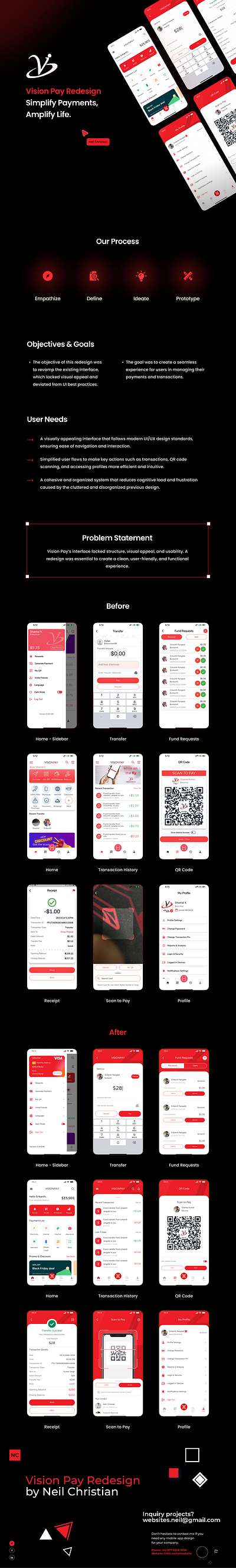 Vision Pay App Redesign app app redesign appdesign branding design finance fintech illustration logo qr redesign ui uidesign ux uxdesign