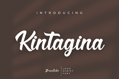 Kintagina Logo Script Font bold font branding clean fint font logo logotype script typography