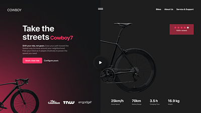 E-Bike UI Design Concept branding ui