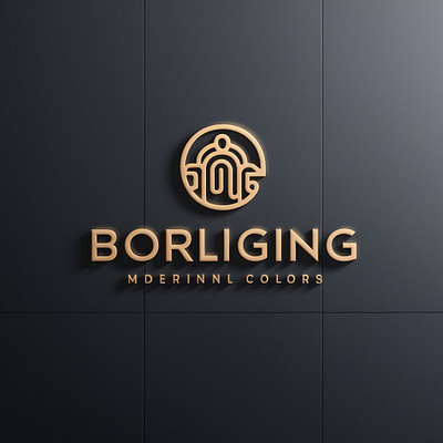 BORLIGING LOGO (Unused) bran incorporates logo design minimal modern logo o letter logo o logo trending typo graphy