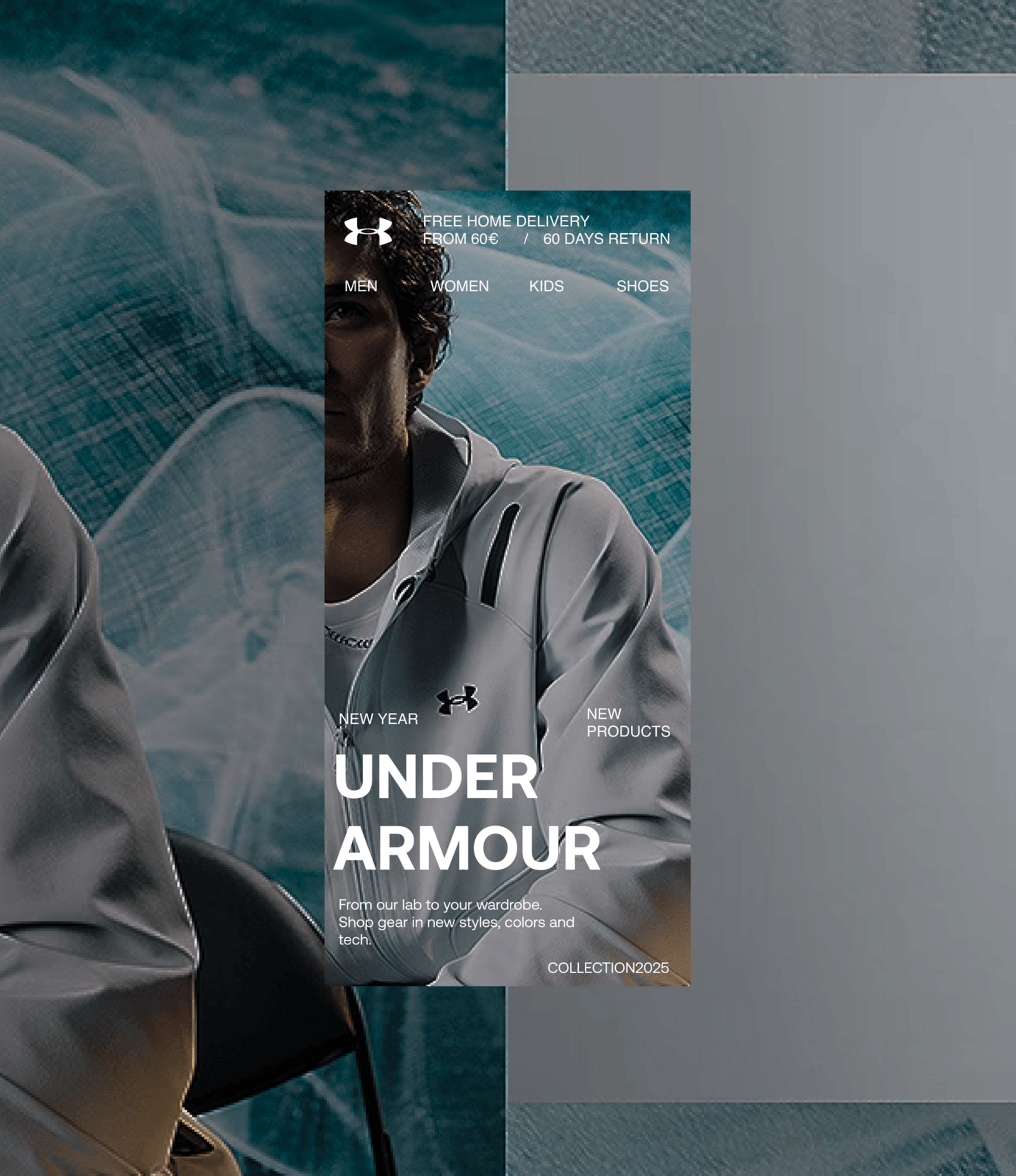 Under Armour - layout exploration design exploration layout mobile web