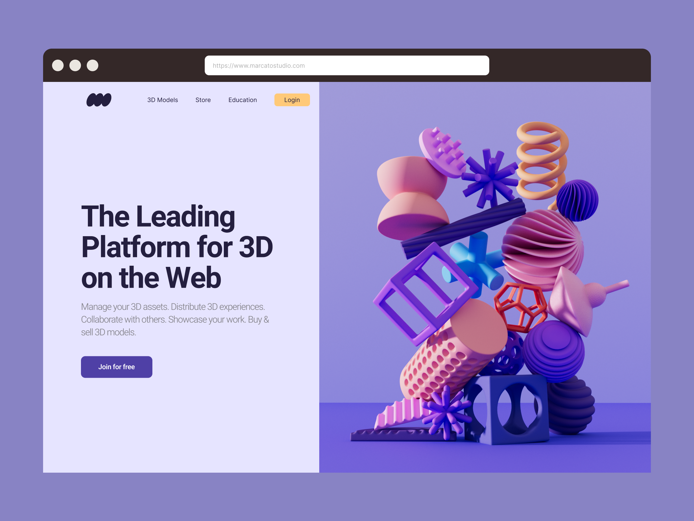 Example of 3D Website Design