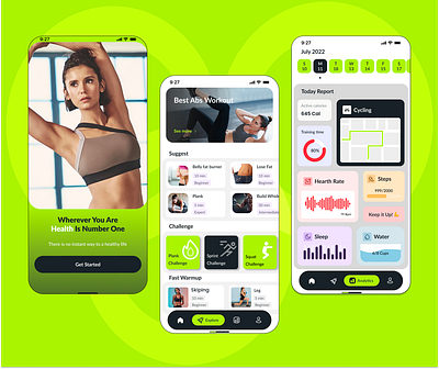 Health 1 | Mobile App | UI UX Case Study animation branding case study fitness graphic design healthcare logo mobile app ui uiux