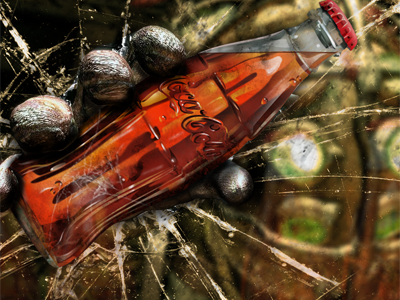 Bio-cola! big daddy bio shock bioshock coca cola cola coca digital art game hand illustration little sister photo manipulation photomanipulation splicer