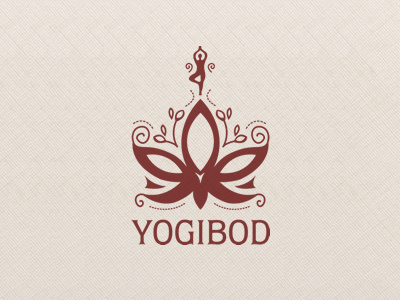 Yogibod body flower leaves lily peace pose yoga