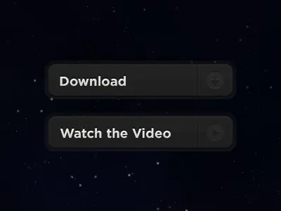 Buttons in Space button dark gray space