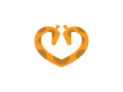 Dating App Logo giraffe logo necking