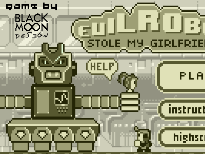 Evil Robot Stole My Girlfriend game games pixel art