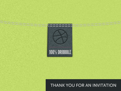 Thx Dribbble 2nd label sewing stitching
