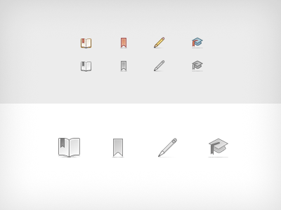 A few more WordPress Admin Icons admin bookmark icons mortarboard pencil wordpress