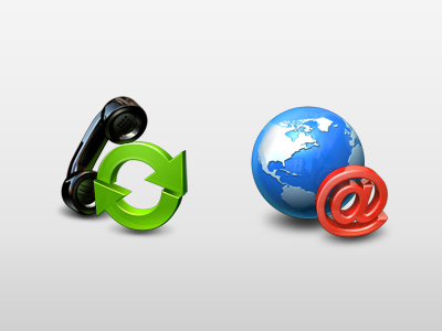 call+web call icon web