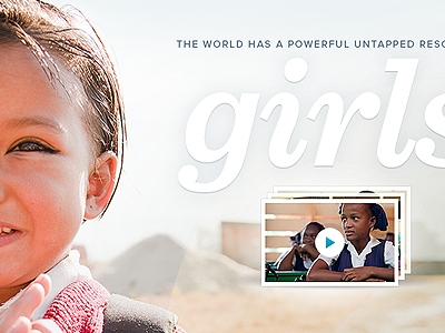 Girls banner button girls video