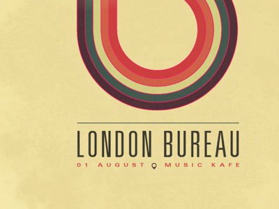 London Bureau Acoustic Gig Poster illustration poster print typography