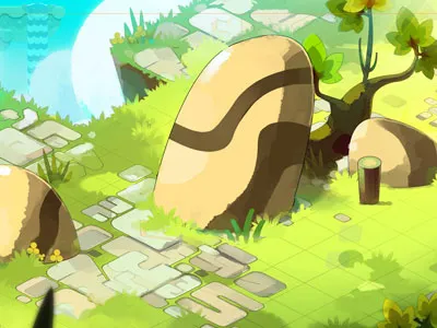 Preview of the next Maximini ankama background décor isométrie landscape maximini photoshop