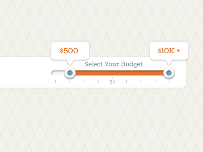 Budget Slider budget jquery slider ui ux