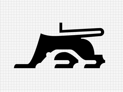 Headless Lion illustration lion logo
