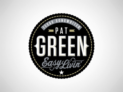 Pat Green merch designs bobby dixon lettering merch pat green type typography