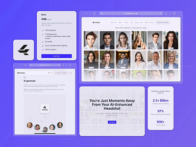 FaceForge AI - Landing Page & Dashboard Design 3d ai ai agent ai app ai design ai startup animation branding concept crypto dashboard graphic design landing page logotype deisgn purple saas web3