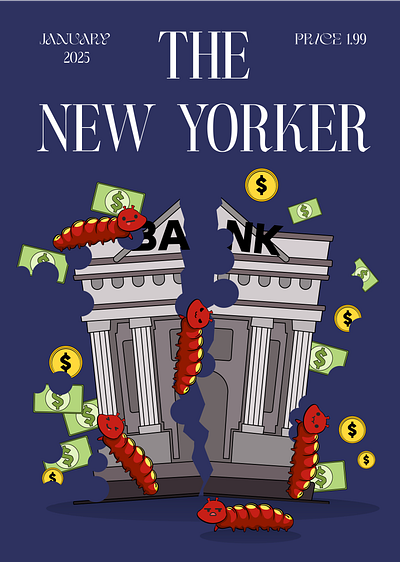 Business Magazine graphic design illustration