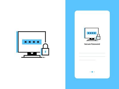 Secure Your Digital Presence Secure Password Icon! access app cybersecurity design graphic icon lock password privacy protect protection safe secure security ui web icon