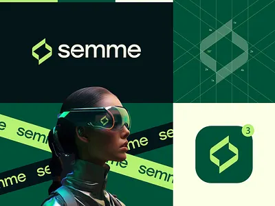 semme - Logo design for a fintech mobile banking app app icon banking logo bolt logo branding creative logo design finance logo fintech app fintech logo icon investment logo letter s logo logo construction logotype mobile banking modern logo startup logo tech logo technology logo